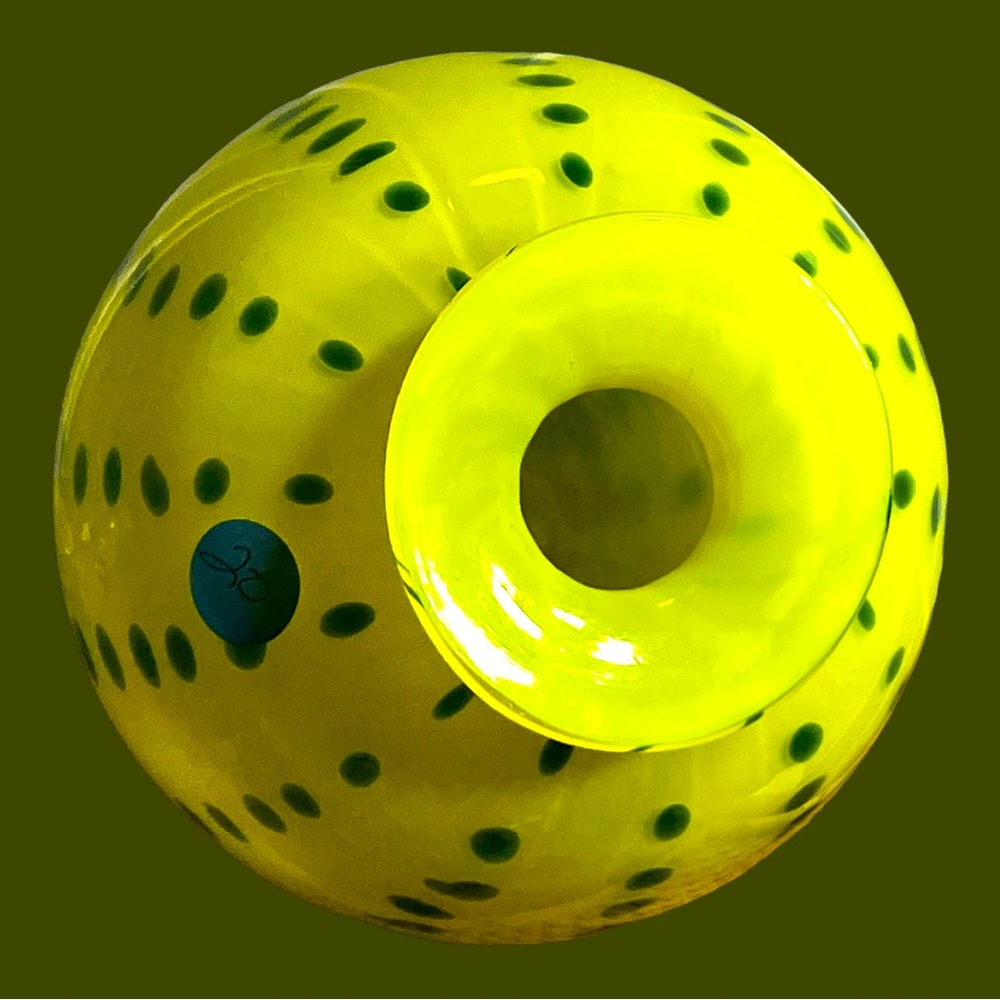 Art Glass Round Vase - Picture 9 of 11
